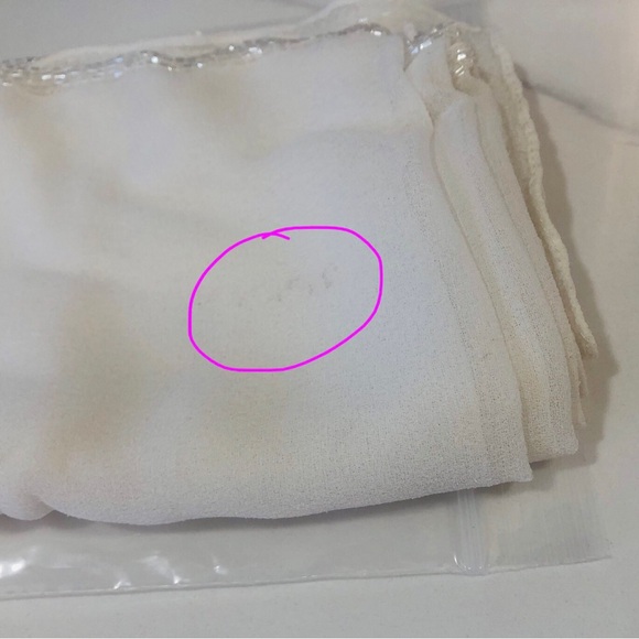 Elegant Sue Wong White and Cream Wedding Gown / Special occasion dress 100% silk - Picture 14 of 16